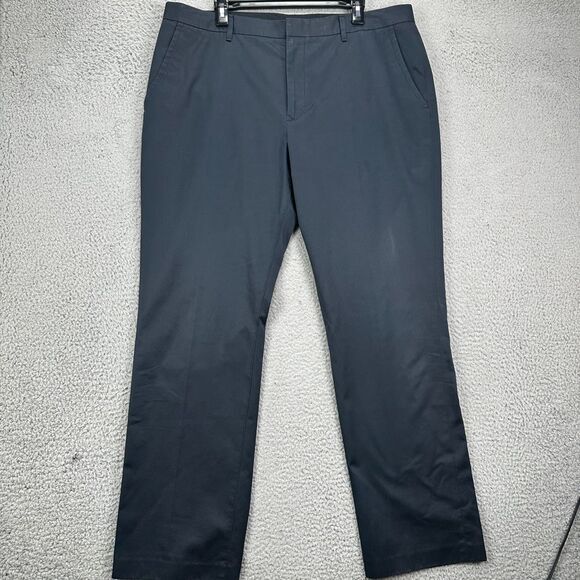 Bonobos Khakis Pants Mens‎ 38X32 Black 100% Cotton Chino Flat Front Straight Fit - Picture 1 of 10